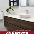 Natural Veneer Wall Hung Bathroom Cabinets for House (AIS-B022)